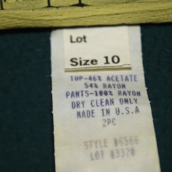 Vintage Just In Thyme LMTD Green Blouse | Size 10 - Picture 4 of 5